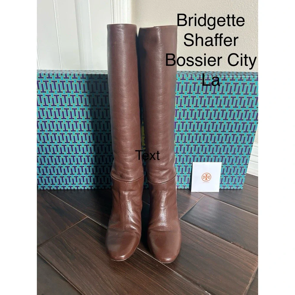TORY BURCH Brooke slouchy‎ Boots 75mm Size 6.5